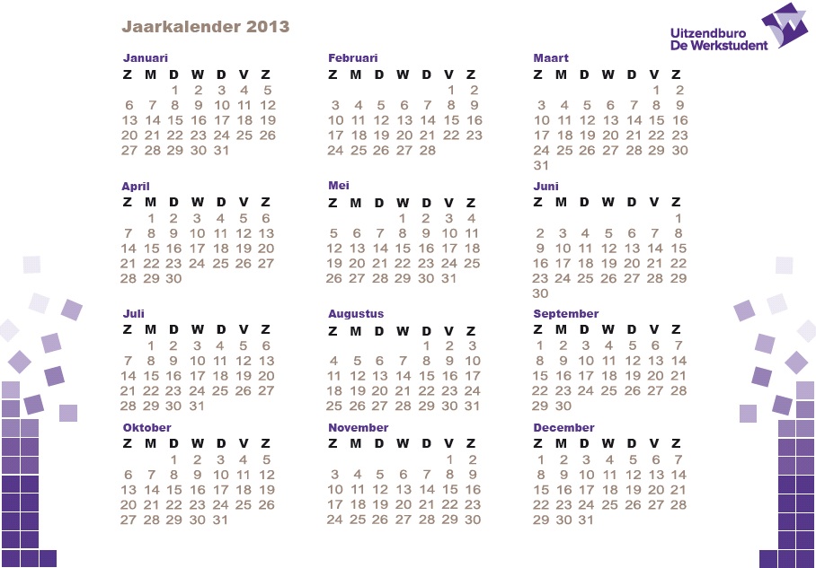 Jaarkalender 2013